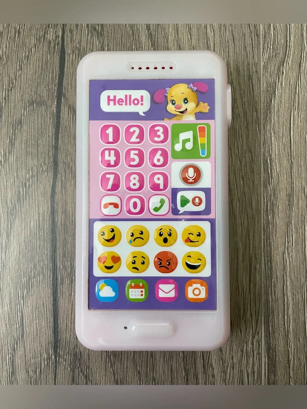 Fisher Price Laugh & Learn Record Leave A Message Smartphone Toddler Toy Working